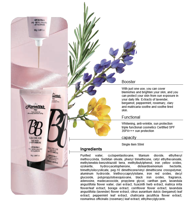 The Ronettes BB cream Ingredients
